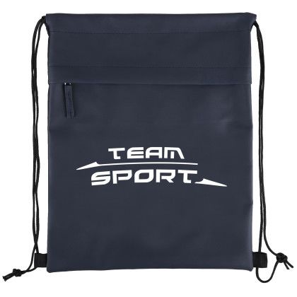 Custom Nova 600D RPET Drawstring Backpack - Dark blue Custom Nova 600D RPET Drawstring Backpack - Dark blue
