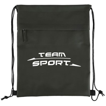 Custom Nova 600D RPET Drawstring Backpack - Dark green Custom Nova 600D RPET Drawstring Backpack - Dark green