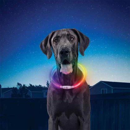 Custom Nite Ize Nitehowl Rechargeable Led Safety Necklace - Silver In use Custom Nite Ize Nitehowl Rechargeable Led Safety Necklace - Silver In use