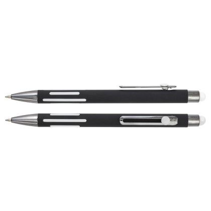 Custom Saratoga Clipmotion Pen - White Custom Saratoga Clipmotion Pen - White