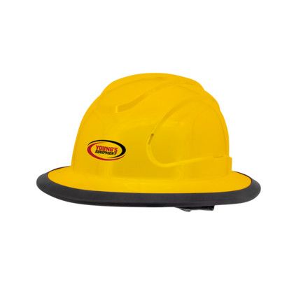 Custom The Judge 6-point Ratchet Type I Full Brim Hard Hat - Yellow Custom The Judge 6-point Ratchet Type I Full Brim Hard Hat - Yellow
