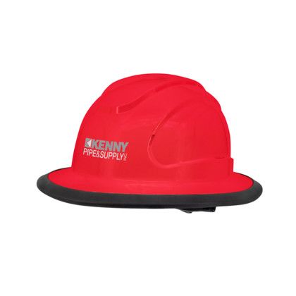 Custom The Judge 6-point Ratchet Type I Full Brim Hard Hat - Red Custom The Judge 6-point Ratchet Type I Full Brim Hard Hat - Red