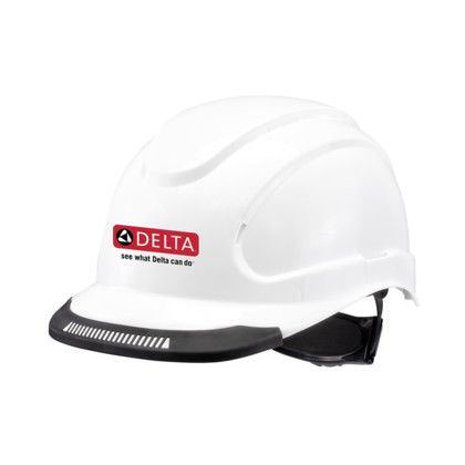 Custom Hypeman 6-point Ratchet Type I Cap Style Hard Hat - White Custom Hypeman 6-point Ratchet Type I Cap Style Hard Hat - White