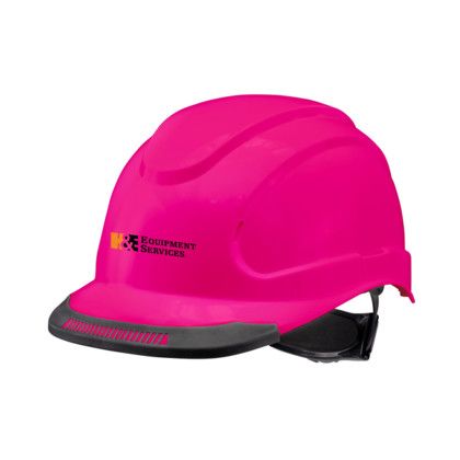 Custom Hypeman 6-point Ratchet Type I Cap Style Hard Hat - Pink Custom Hypeman 6-point Ratchet Type I Cap Style Hard Hat - Pink
