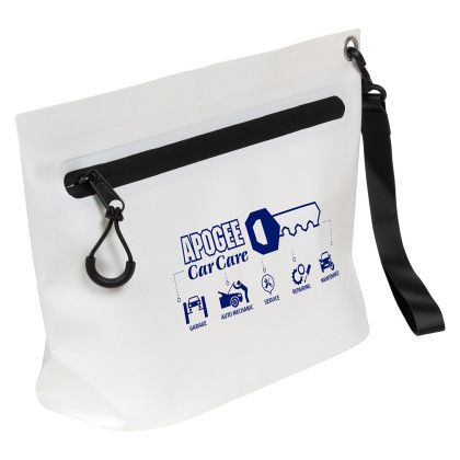 Custom Sunfish Water Resistant Tarpaulin Utility Bag - White Angle View Custom Sunfish Water Resistant Tarpaulin Utility Bag - White Angle View