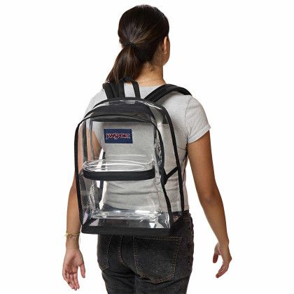 Custom JanSport Clear Backpack - Clear Lifestyle Custom JanSport Clear Backpack - Clear Lifestyle