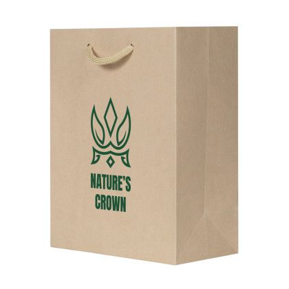 Custom Bamboo Eurotote 8 x 4 x 10 - Full Color - Natural Angle view Custom Bamboo Eurotote 8 x 4 x 10 - Full Color - Natural Angle view