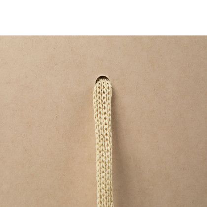 Custom Bamboo Eurotote 8 x 4 x 10 - Hot Stamp - Natural Handle view Custom Bamboo Eurotote 8 x 4 x 10 - Hot Stamp - Natural Handle view