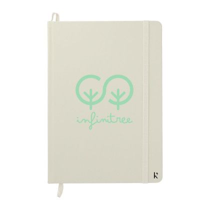 Custom Karst Stone Paper 5.5" x 8.5" Hard Cover Notebook - Beige