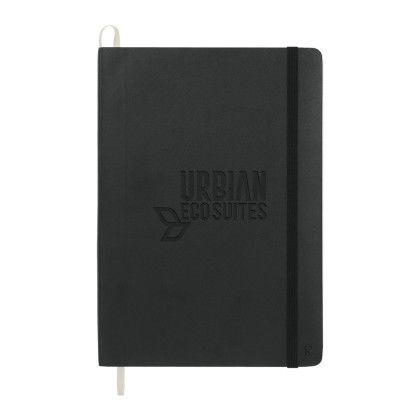 Custom Karst Stone Paper 5.5" x 8.5" Soft Cover Notebook Black
