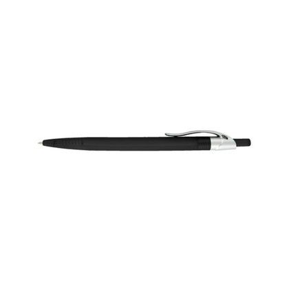 Custom Preston Ballpoint Pen With Translucent Barrel & Silver Clip Click Pen - Black Custom Preston Ballpoint Pen With Translucent Barrel & Silver Clip Click Pen - Black