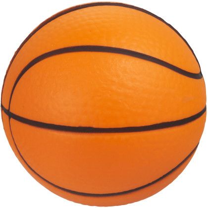 Custom Basketball Stress Reliever - Back view Custom Basketball Stress Reliever - Back view