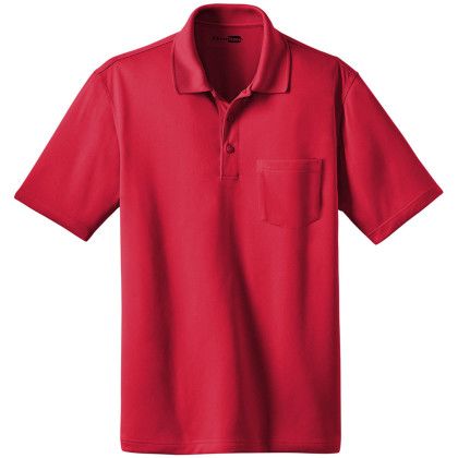 Custom CornerStone Select Snag-Proof Pocket Polo - Red Custom CornerStone Select Snag-Proof Pocket Polo - Red