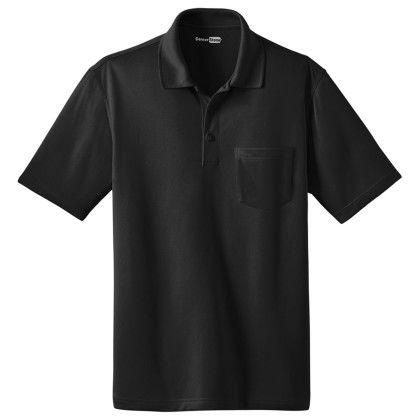 Custom CornerStone Select Snag-Proof Pocket Polo - Black Custom CornerStone Select Snag-Proof Pocket Polo - Black