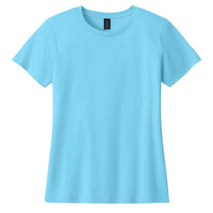 Custom Gildan Full Color Softstyle Women's T-Shirt - Sky Custom Gildan Full Color Softstyle Women's T-Shirt - Sky