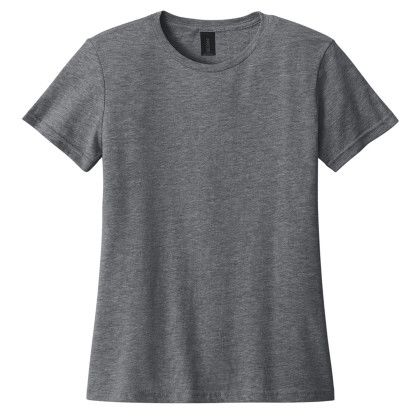 Custom Gildan Full Color Softstyle Women's T-Shirt - Graphite Heather Custom Gildan Full Color Softstyle Women's T-Shirt - Graphite Heather