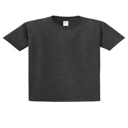 Custom Port & Company Essential Tee - Dark Heather Grey Custom Port & Company Essential Tee - Dark Heather Grey