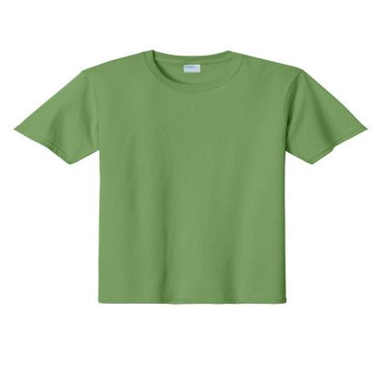 Custom Port & Company Essential Tee - Dill Green Custom Port & Company Essential Tee - Dill Green