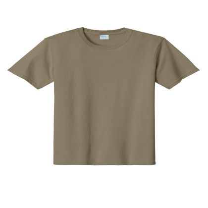 Custom Port & Company Essential Tee - Dusty Brown Custom Port & Company Essential Tee - Dusty Brown