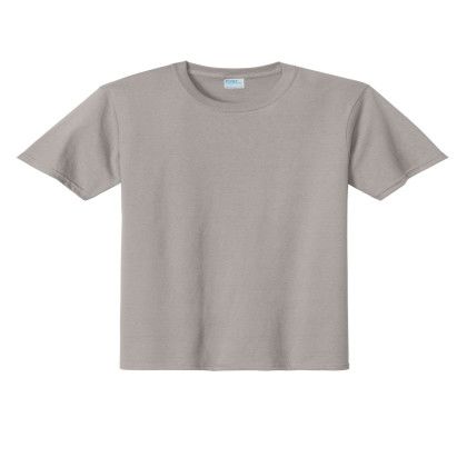 Custom Port & Company Essential Tee - Medium Grey Custom Port & Company Essential Tee - Medium Grey