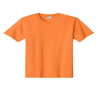 Custom Port & Company Essential Tee - Orange Sherbet Custom Port & Company Essential Tee - Orange Sherbet