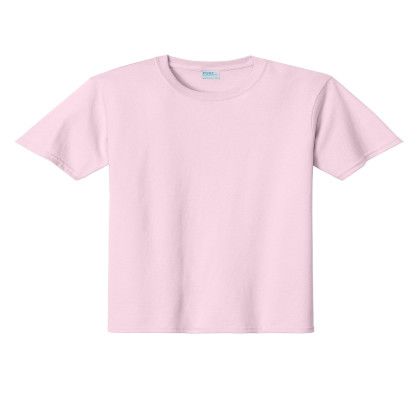 Custom Port & Company Essential Tee - Pink Custom Port & Company Essential Tee - Pink