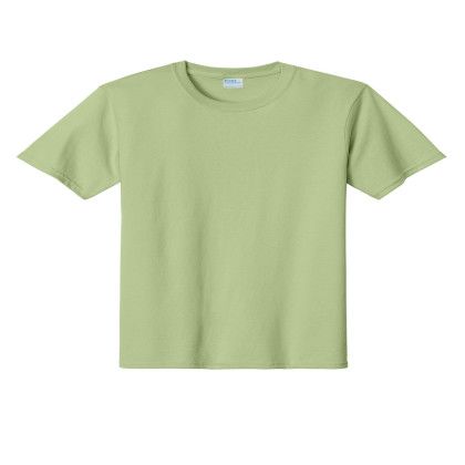 Custom Port & Company Essential Tee - Pistachio Custom Port & Company Essential Tee - Pistachio