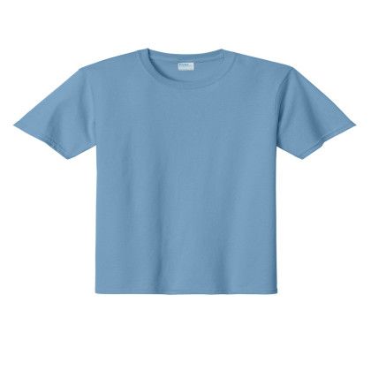 Custom Port & Company Essential Tee - Tundra Blue Custom Port & Company Essential Tee - Tundra Blue