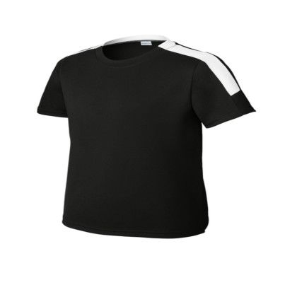 custom Sport-Tek Youth Competitor United Crew - White/Black custom Sport-Tek Youth Competitor United Crew - White/Black