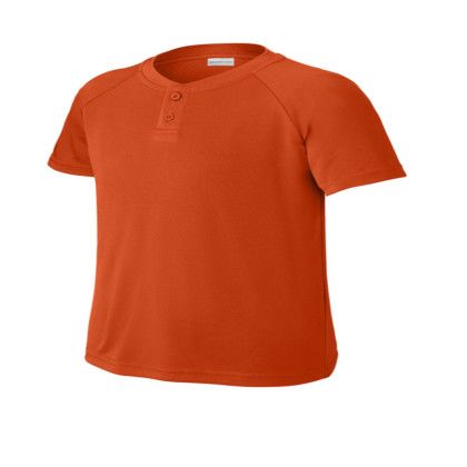 custom Sport-Tek Youth PosiCharge Competitor 2-Button Henley - Deep orange custom Sport-Tek Youth PosiCharge Competitor 2-Button Henley - Deep orange