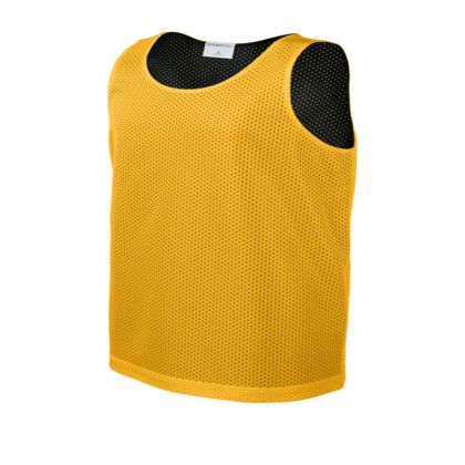 Sport-Tek Youth PosiCharge Reversible Mesh Tank - Gold/black Sport-Tek Youth PosiCharge Reversible Mesh Tank - Gold/black