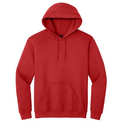 Custom Adult Blend Hooded Pullover Sweatshirt - Gildan - Red