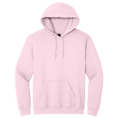 Custom Adult Blend Hooded Pullover Sweatshirt - Gildan - Light pink