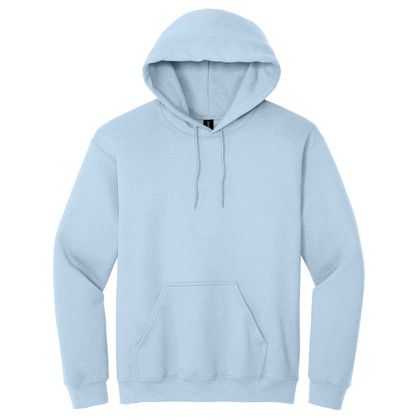 Custom Adult Blend Hooded Pullover Sweatshirt - Gildan - Light blue