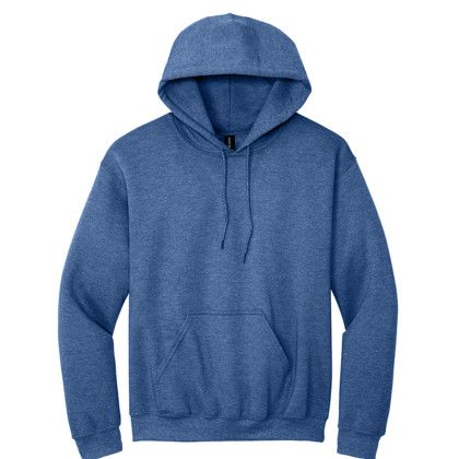 Custom Adult Blend Hooded Pullover Sweatshirt - Gildan - Heather sport royal