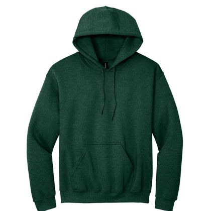Custom Adult Blend Hooded Pullover Sweatshirt - Gildan - Heather sport Dark Green