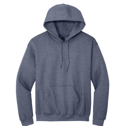 Custom Adult Blend Hooded Pullover Sweatshirt - Gildan - Heather sport Dark Navy