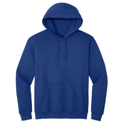 Custom Adult Blend Hooded Pullover Sweatshirt - Gildan - Fan Deep Royal
