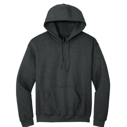 Custom Adult Blend Hooded Pullover Sweatshirt - Gildan - Fan Charcoal Heather