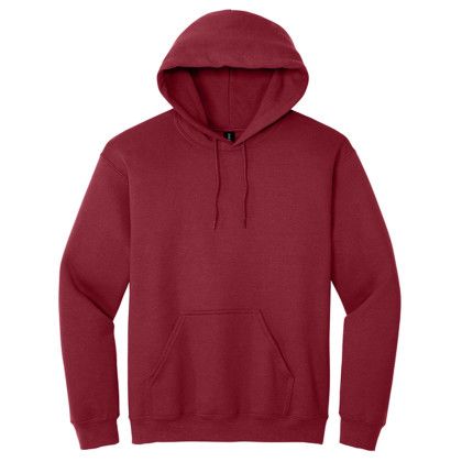 Custom Adult Blend Hooded Pullover Sweatshirt - Gildan - Carolina red