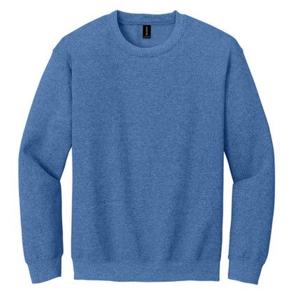 Custom Gildan - Heavy Blend Crewneck Sweatshirt - Heather Deep Royal Custom Gildan - Heavy Blend Crewneck Sweatshirt - Heather Deep Royal