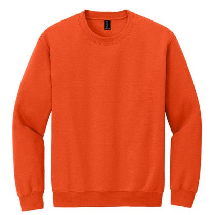 Custom Gildan - Heavy Blend Crewneck Sweatshirt - Orange Custom Gildan - Heavy Blend Crewneck Sweatshirt - Orange