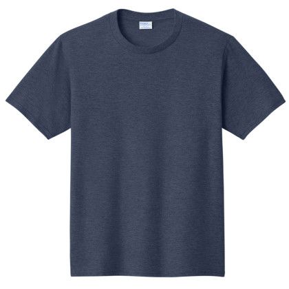 Custom Port & Company Fan Favorite Tee - Heather Navy Custom Port & Company Fan Favorite Tee - Heather Navy