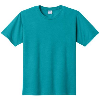 Custom Port & Company Fan Favorite Tee - Bright Aqua Custom Port & Company Fan Favorite Tee - Bright Aqua
