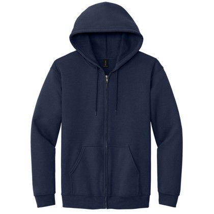 Custom Gildan Heavy Blend Full-Zip Hooded Sweatshirt - Navy Custom Gildan Heavy Blend Full-Zip Hooded Sweatshirt - Navy
