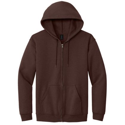 Custom Gildan Heavy Blend Full-Zip Hooded Sweatshirt - Dark chocolate Custom Gildan Heavy Blend Full-Zip Hooded Sweatshirt - Dark chocolate