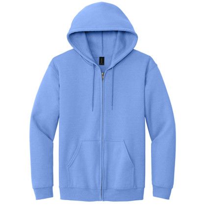Custom Gildan Heavy Blend Full-Zip Hooded Sweatshirt - cardinal Blue Custom Gildan Heavy Blend Full-Zip Hooded Sweatshirt - cardinal Blue