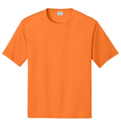 Custom Port & Company Performance Tee - Neon Orange Custom Port & Company Performance Tee - Neon Orange