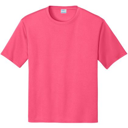 Custom Port & Company Performance Tee - Neon Pink Custom Port & Company Performance Tee - Neon Pink