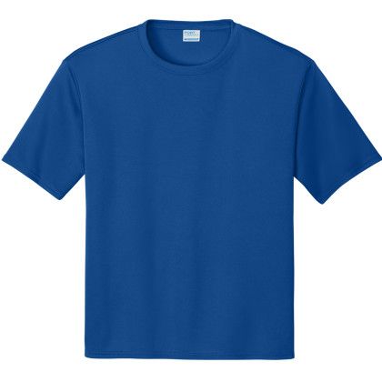 Custom Port & Company Performance Tee - True Royal Custom Port & Company Performance Tee - True Royal